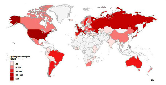 OIV发布最新全球起泡葡萄酒市场报告