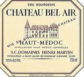 酒庄简介：贝莱尔酒庄（上梅多克） （Domaine Henri Martin） Chateau Bel Air