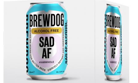 BrewDog与Rizzlekicks主唱合作推出无酒精啤酒SAD AF