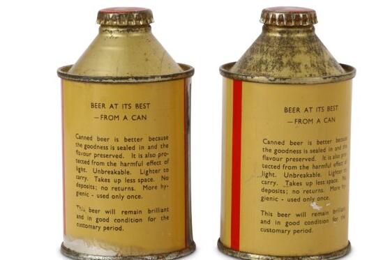 两个1930年代的啤酒罐售价2270英镑